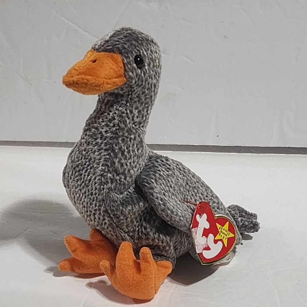 Ty Beanie Babies Honks the Gray Goose Plush Vintage 1999 7 inch New with Tags